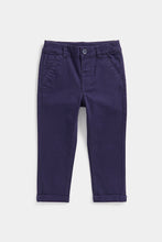 Load image into Gallery viewer, Mothercare Navy Chino Trousers
