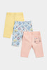Mothercare Bunny Cropped Leggings - 3 Pack
