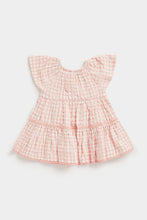 Load image into Gallery viewer, Mothercare Pink Gingham Tiered Dress
