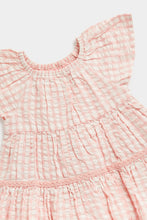 Load image into Gallery viewer, Mothercare Pink Gingham Tiered Dress
