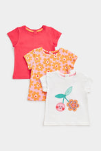 Load image into Gallery viewer, Mothercare Cherry T-Shirts - 3 Pack
