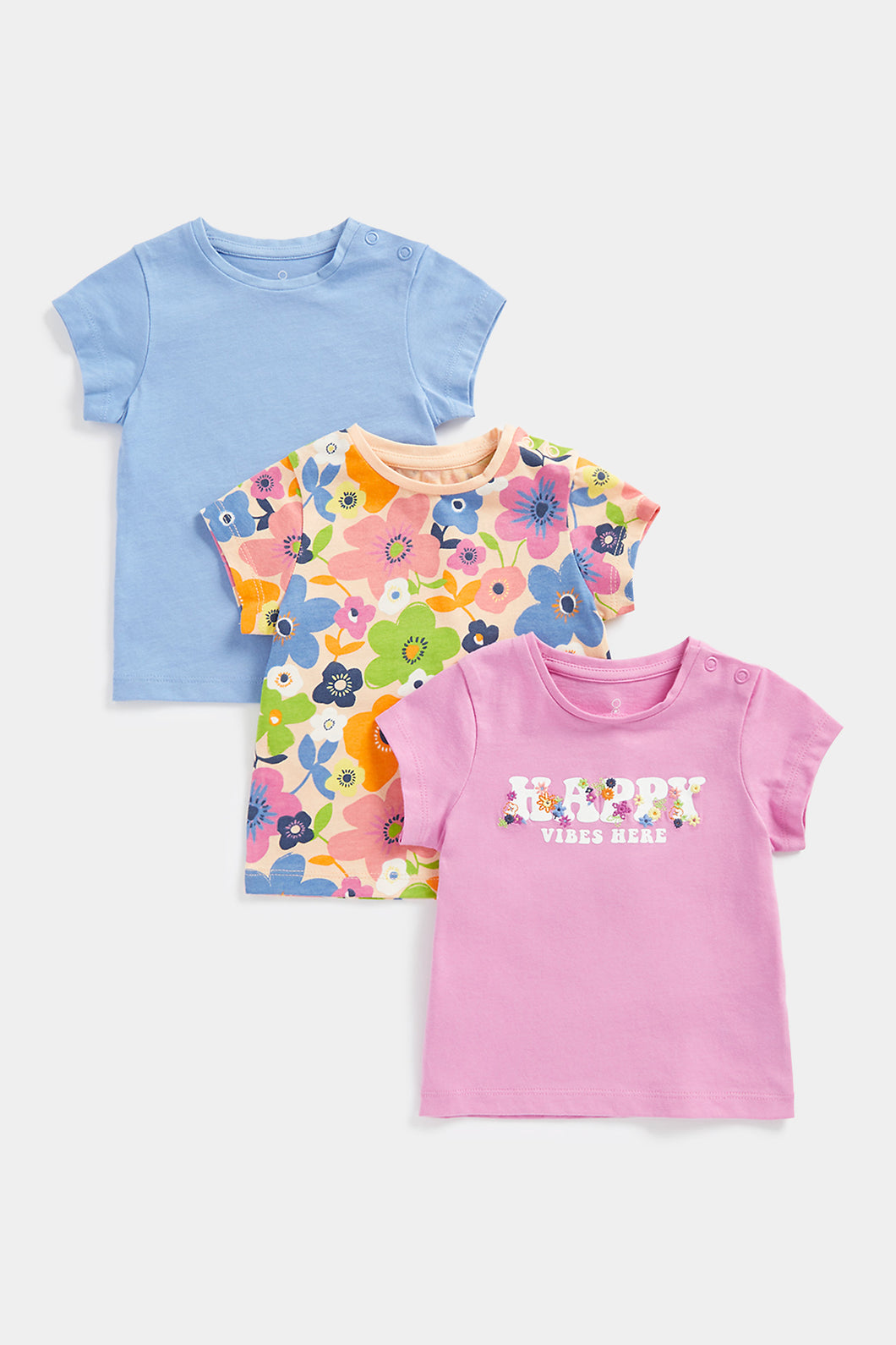 Mothercare Happy Vibes T-Shirts - 3 Pack
