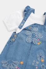 Load image into Gallery viewer, Mothercare Denim Pinny and T-Shirt Set
