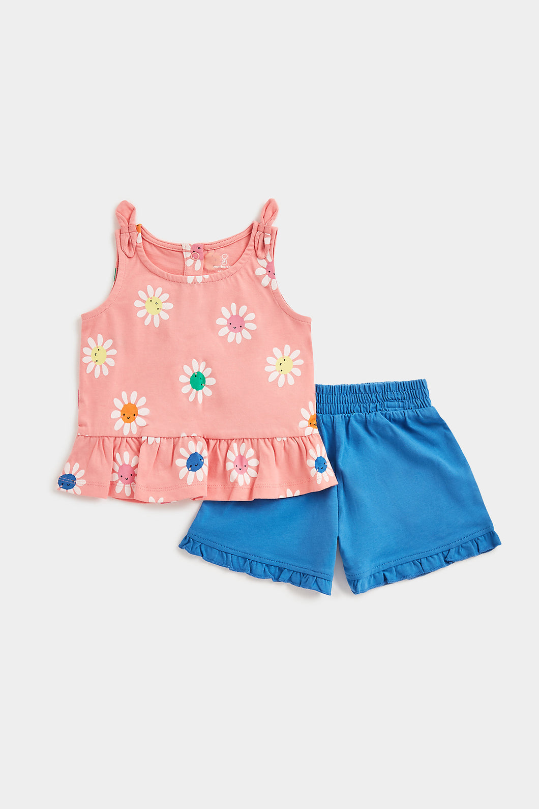 Mothercare Daisy Vest T-Shirt and Shorts Set