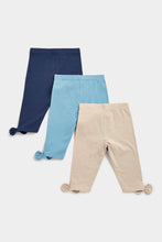 Load image into Gallery viewer, Mothercare Cropped Leggings - 3 Pack
