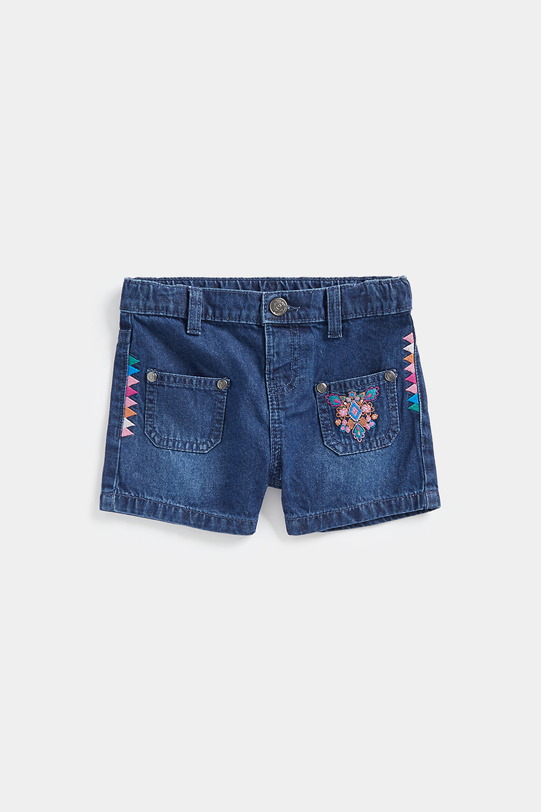 Mothercare Embroidered Denim Shorts