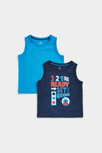 Load image into Gallery viewer, Mothercare Racing Vest T-Shirts - 2 Pack
