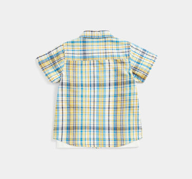 Mothercare Checked Shirt and Whale T-Shirt Set