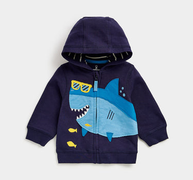 Mothercare Shark Zip-Up Hoody