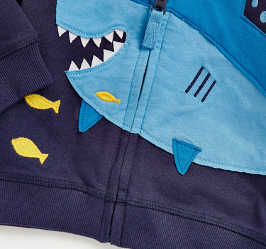 Mothercare Shark Zip-Up Hoody