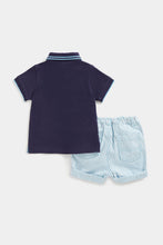 Load image into Gallery viewer, Mothercare Whale Polo Shirt and Shorts Set
