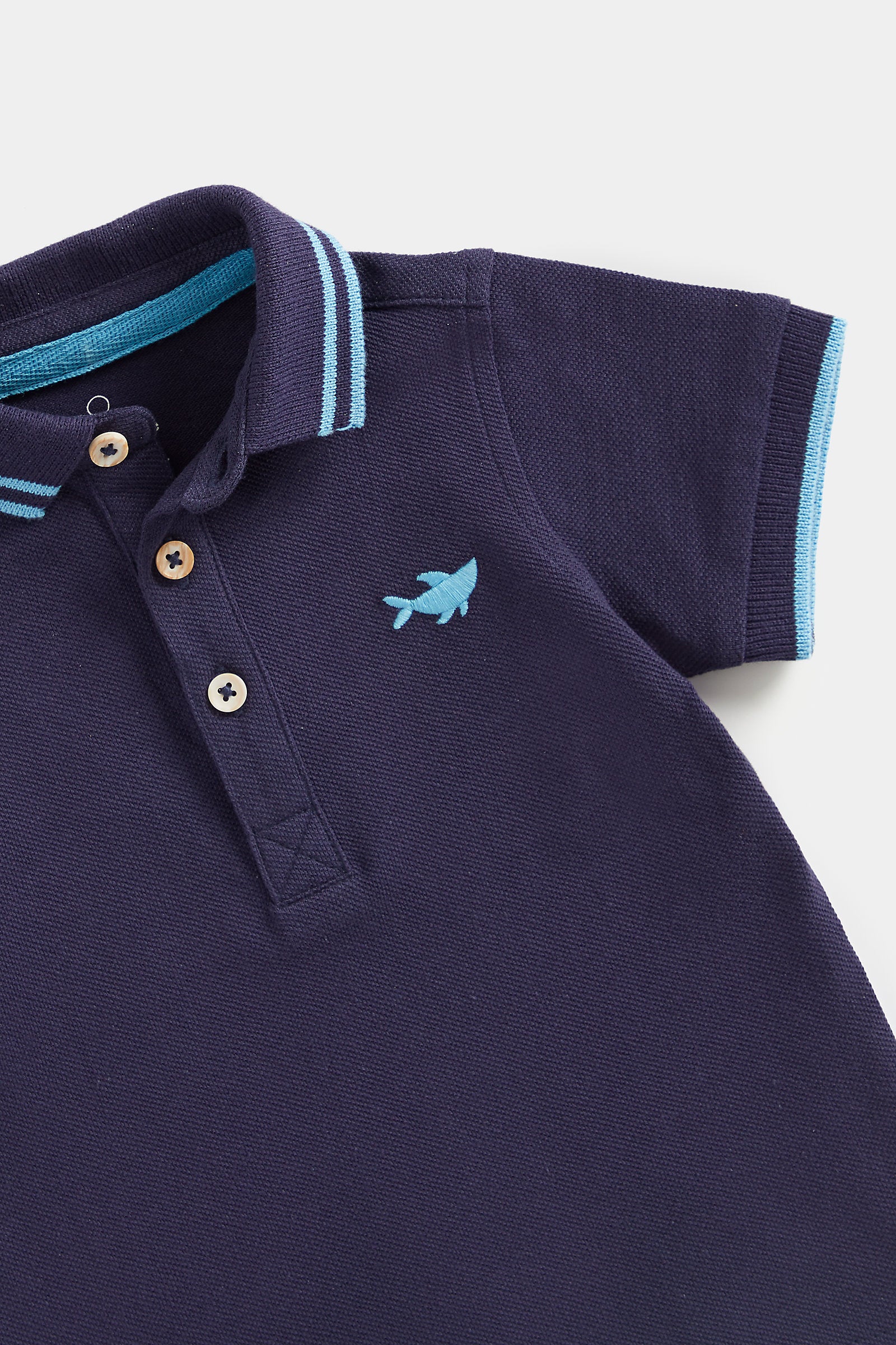 Mothercare Whale Polo Shirt and Shorts Set
