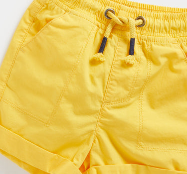 Mothercare Yellow Poplin Shorts