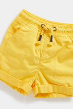 Load image into Gallery viewer, Mothercare Yellow Poplin Shorts
