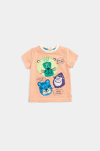 Load image into Gallery viewer, Mothercare Striped Animal T-Shirt
