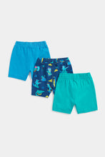 Load image into Gallery viewer, Mothercare Dino Surf Jersey Shorts - 3 Pack
