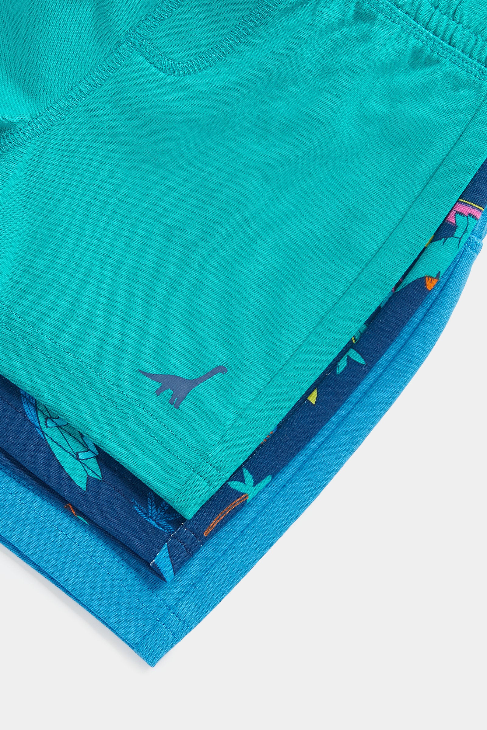 Mothercare Dino Surf Jersey Shorts - 3 Pack