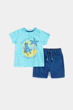 Load image into Gallery viewer, Mothercare Dinosaur T-Shirt and Shorts Set
