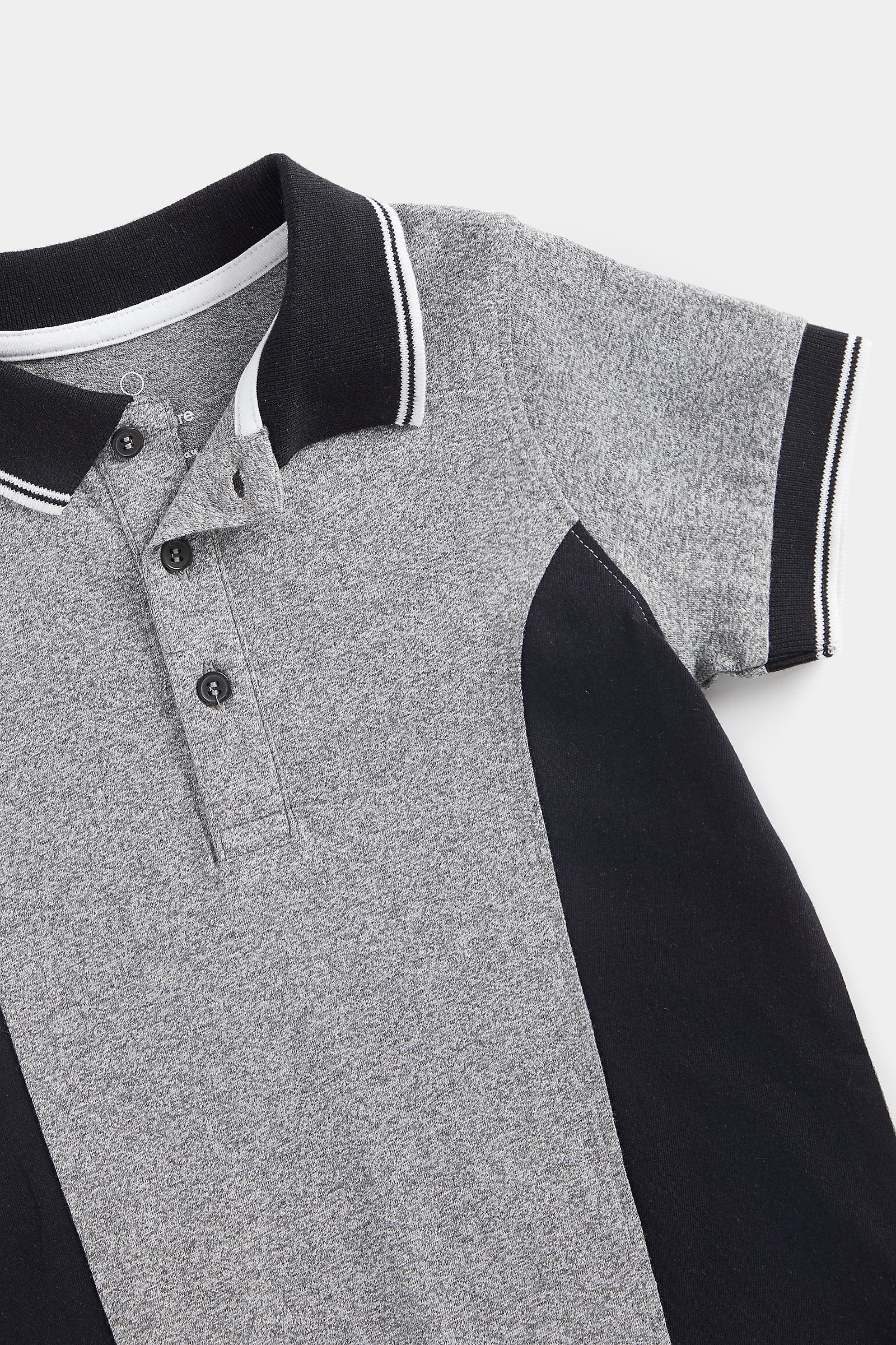 Mothercare Grey and Black Polo Shirt