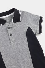 Load image into Gallery viewer, Mothercare Grey and Black Polo Shirt
