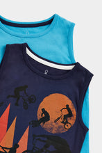 Load image into Gallery viewer, Mothercare Cycle Vest T-Shirts - 2 Pack
