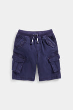 Load image into Gallery viewer, Navy Cargo Shorts
