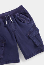 Load image into Gallery viewer, Mothercare Navy Cargo Shorts
