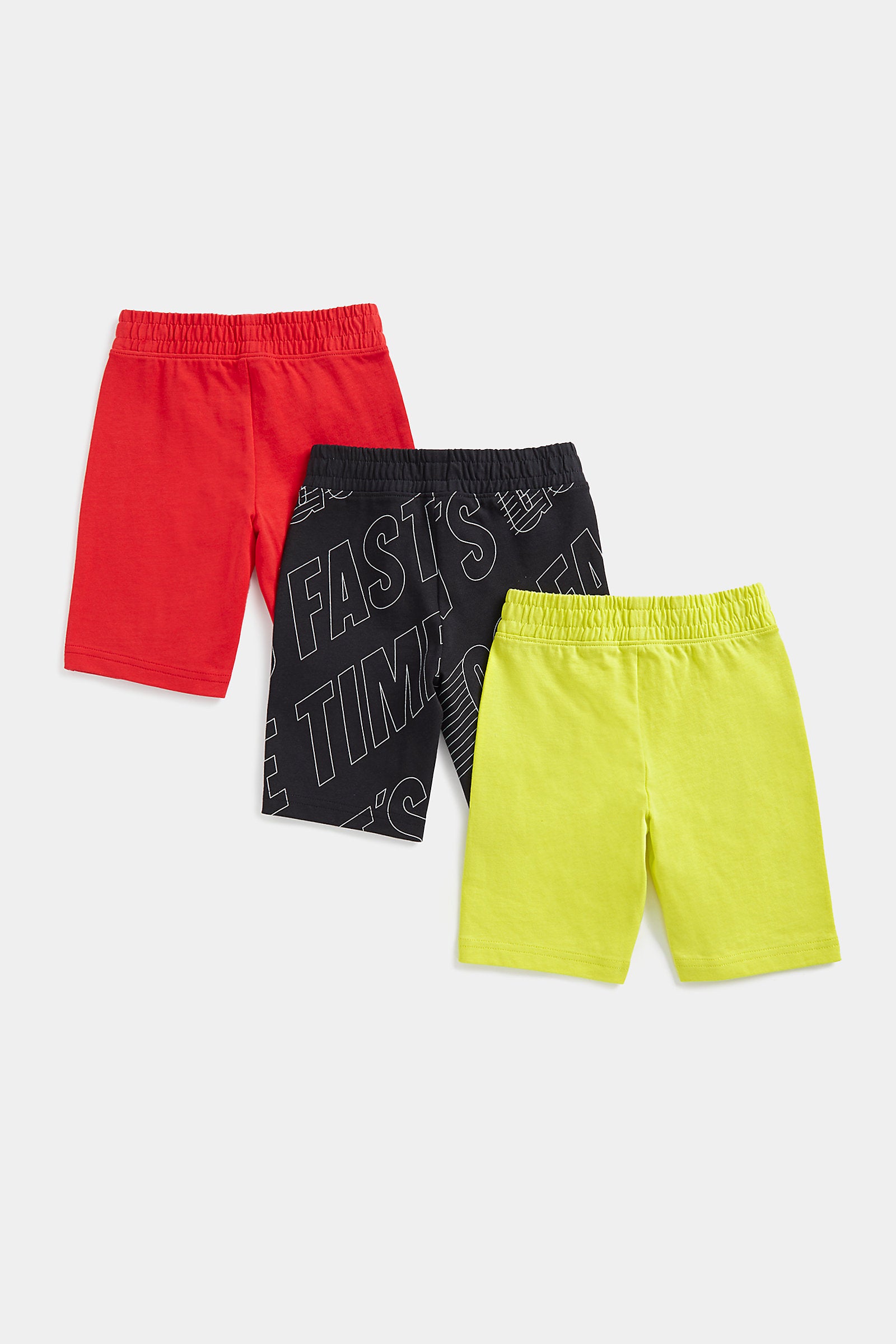 Mothercare Let's Race Jersey Shorts - 3 Pack