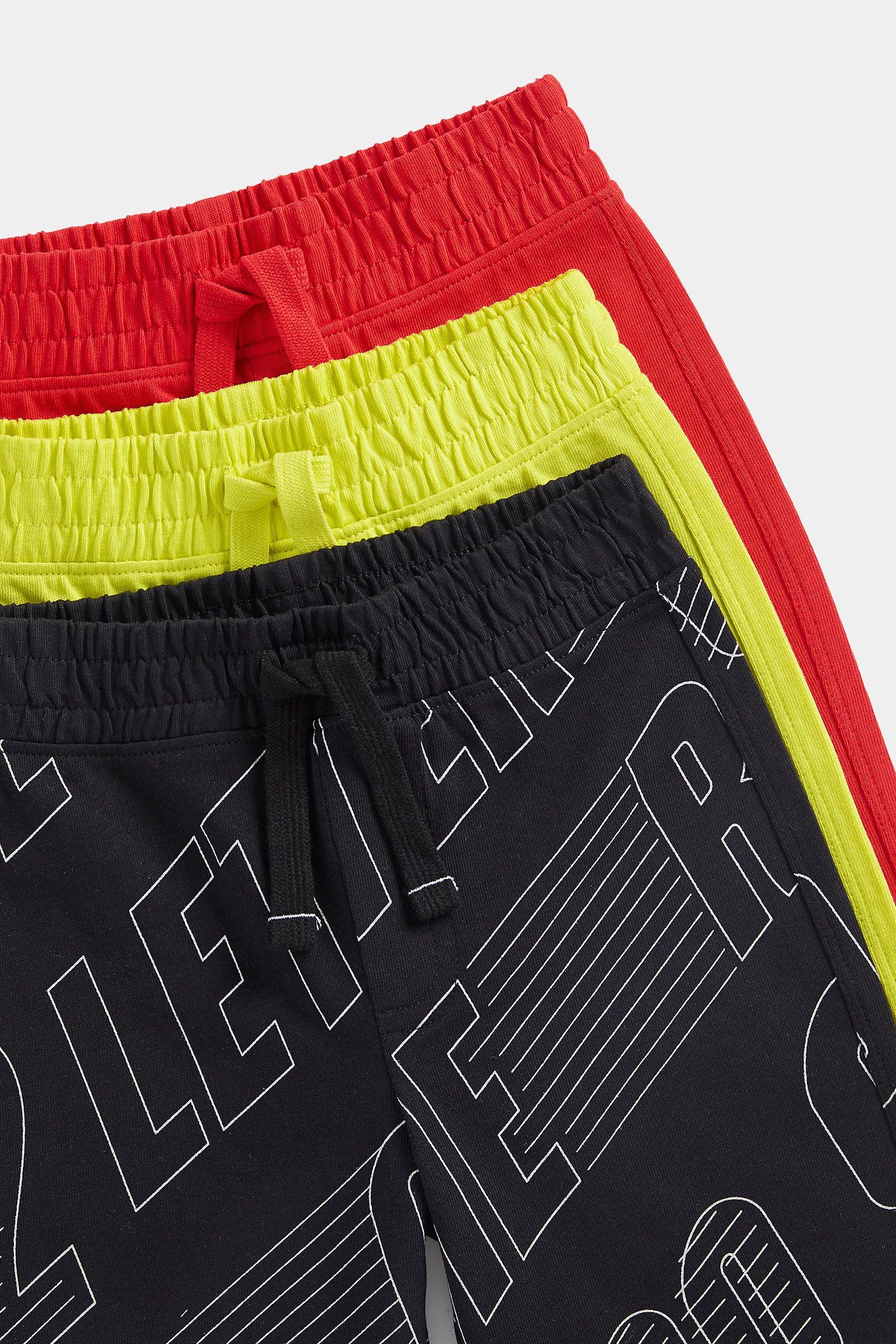 Mothercare Let's Race Jersey Shorts - 3 Pack