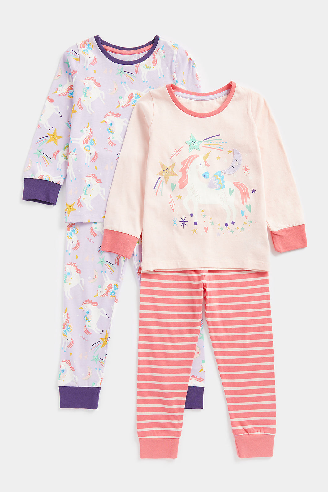 Mothercare Unicorn Pyjamas - 2 Pack