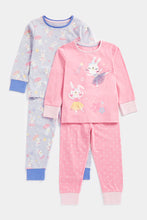 Load image into Gallery viewer, Mothercare Ballerina Bunny Pyjamas - 2 Pack
