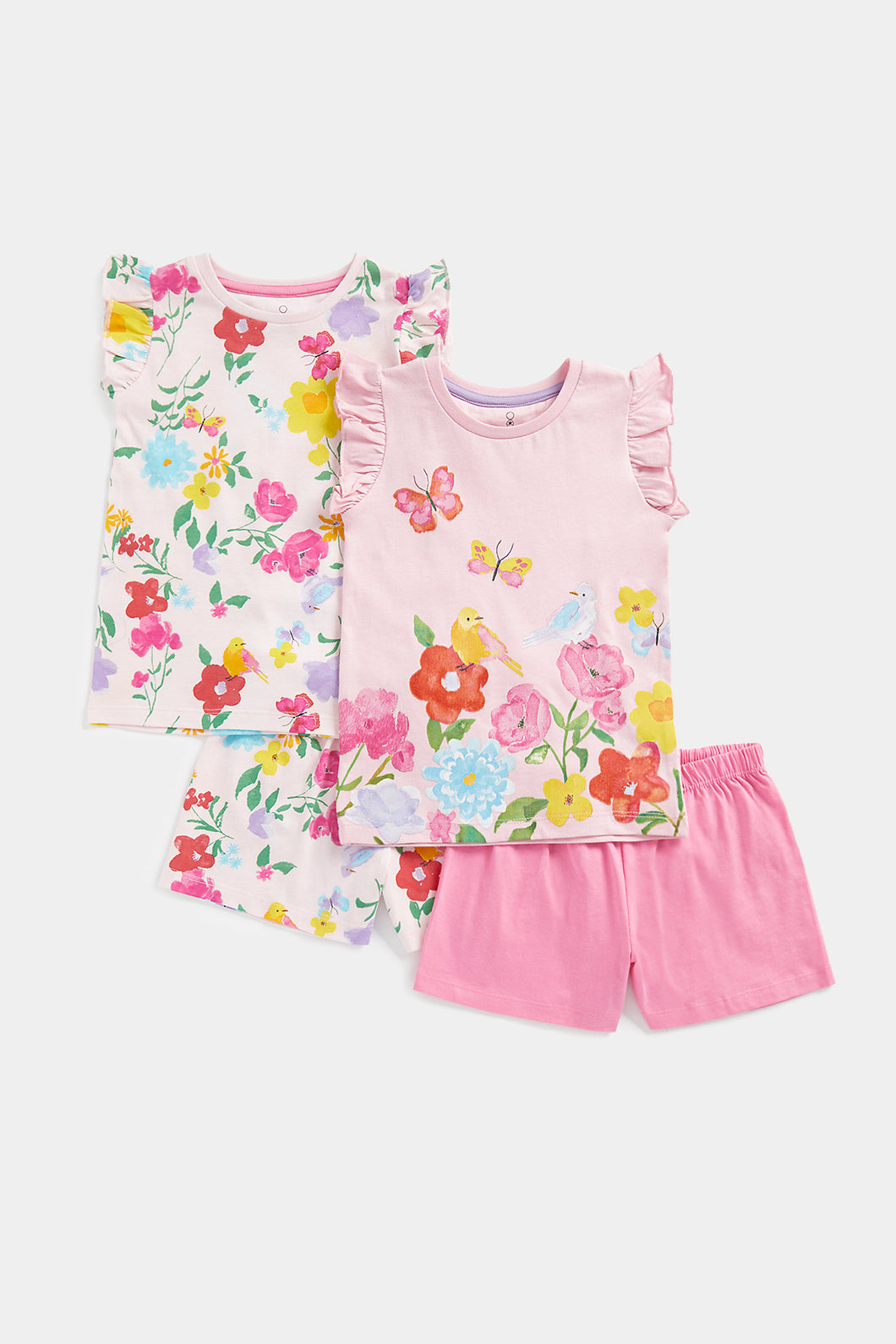 Mothercare Garden Floral Shortie Pyjamas - 2 Pack