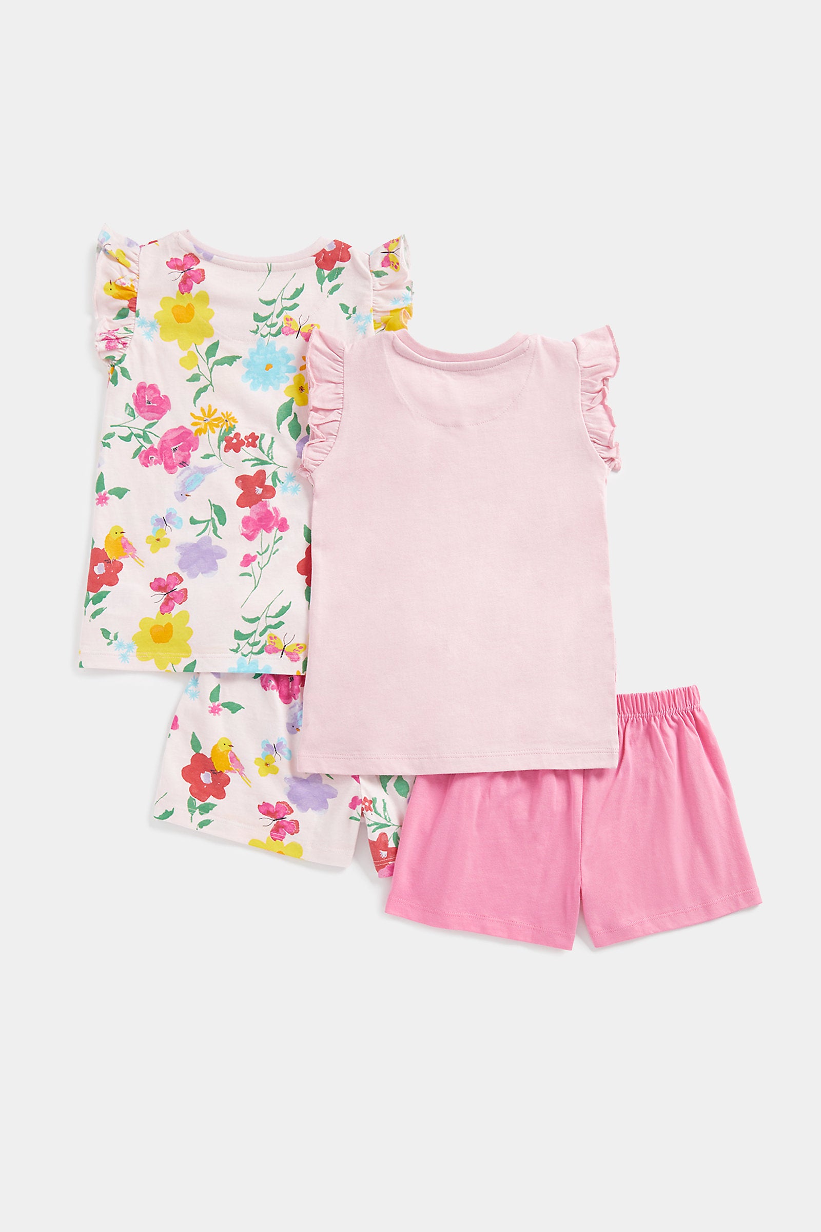 Mothercare Garden Floral Shortie Pyjamas - 2 Pack