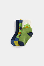 Load image into Gallery viewer, Mothercare Animal Slip-Resist Socks - 3 Pack
