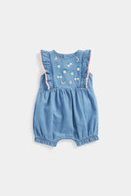 Load image into Gallery viewer, Mothercare Fruit Denim Romper
