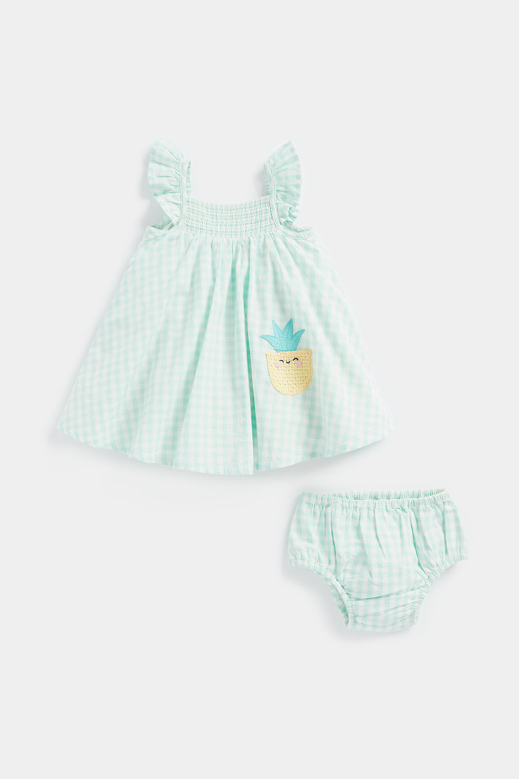 Gingham Dress and Knickers Set