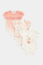 Load image into Gallery viewer, Mothercare Seashell Cove Bodysuits - 3 Pack
