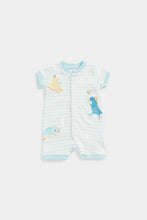 Load image into Gallery viewer, Mothercare Dino Striped Romper
