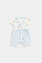 Load image into Gallery viewer, Mothercare Dino Bibshorts and Bodysuit Set
