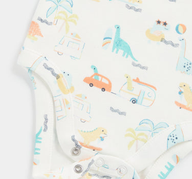 Mothercare Dino Bibshorts and Bodysuit Set