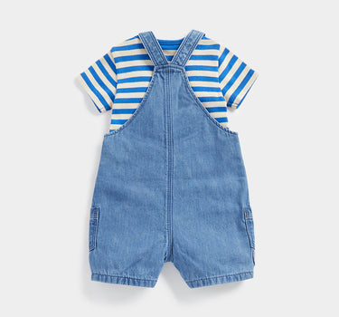 Mothercare Monkey Bibshorts and Bodysuit Set