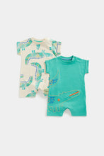 Load image into Gallery viewer, Mothercare Crocodile Rompers - 2 Pack
