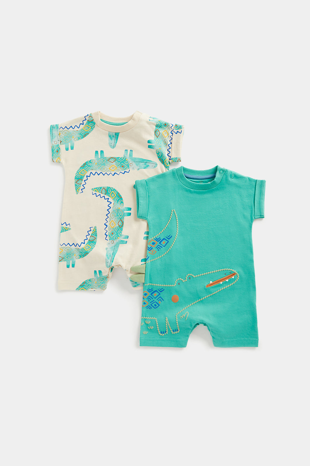 Mothercare Crocodile Rompers - 2 Pack