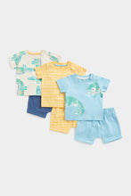 Load image into Gallery viewer, Mothercare Tropical T-Shirts and Shorts - 6 Piece
