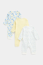 Load image into Gallery viewer, Mothercare Flower Garden Footless Sleepsuits - 3 Pack
