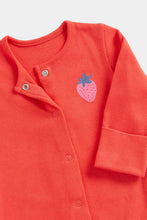 Load image into Gallery viewer, Mothercare Strawberry Sleepsuits - 3 Pack
