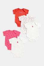 Load image into Gallery viewer, Strawberry Short-Sleeved Bodysuits - 5 Pack
