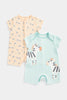 Mothercare Zebra Rompers - 2 Pack