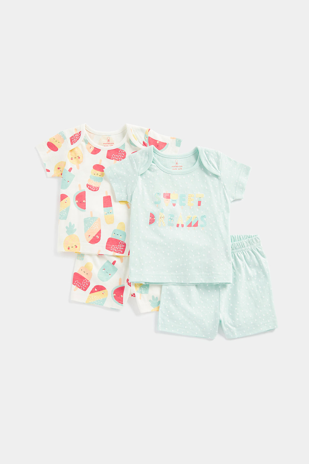 Mothercare Fruit Lolly Shortie Pyjamas - 2 Pack