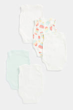 Load image into Gallery viewer, Mothercare Fruit Lolly Sleeveless Bodysuits - 5 Pack
